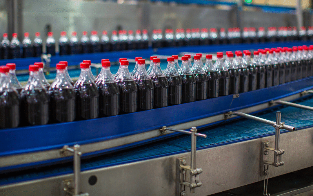 Beverage bottling equipment in a clean production facility